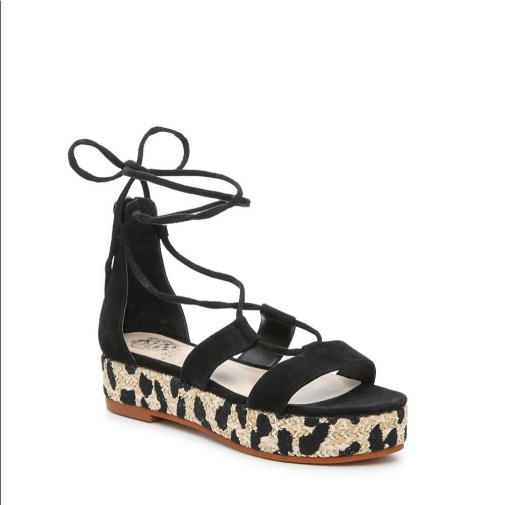 NWOB Host Pick Vince Camuto Bellia Espadrille Platform Sandals Size 8.